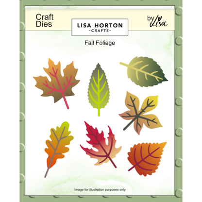Lisa Horton Crafts Autumn Fall Foliage, Pebbles and Wavy Blooms Collection