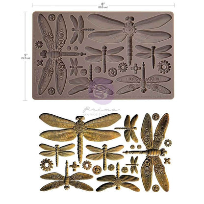 Finnabair Imaginarium Machine Dragonflies 5x8" Silicone Mould