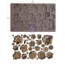 Finnabair Imaginarium Rusty Flowers 5x8" Silicone Mould