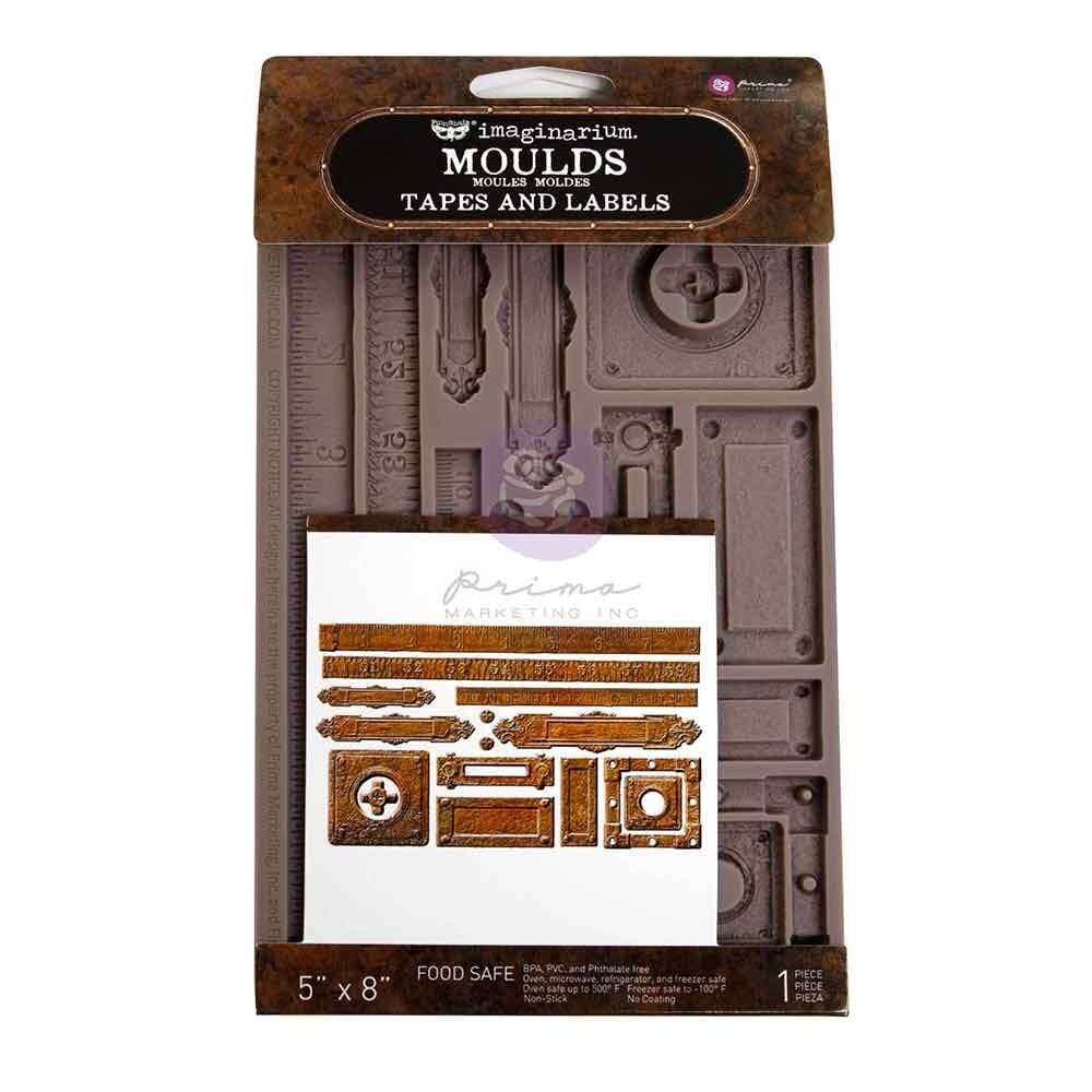 Finnabair Imaginarium Tapes & Labels 5x8" Silicone Mould
