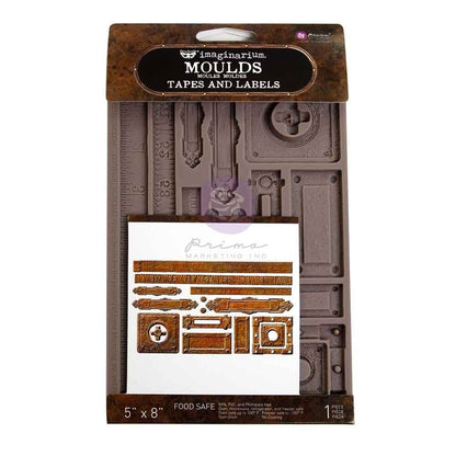 Finnabair Imaginarium Tapes & Labels 5x8" Silicone Mould