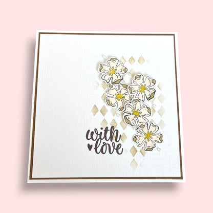 Lisa Horton Crafts Floral Wishes 5" x 7" 3D Embossing Folder