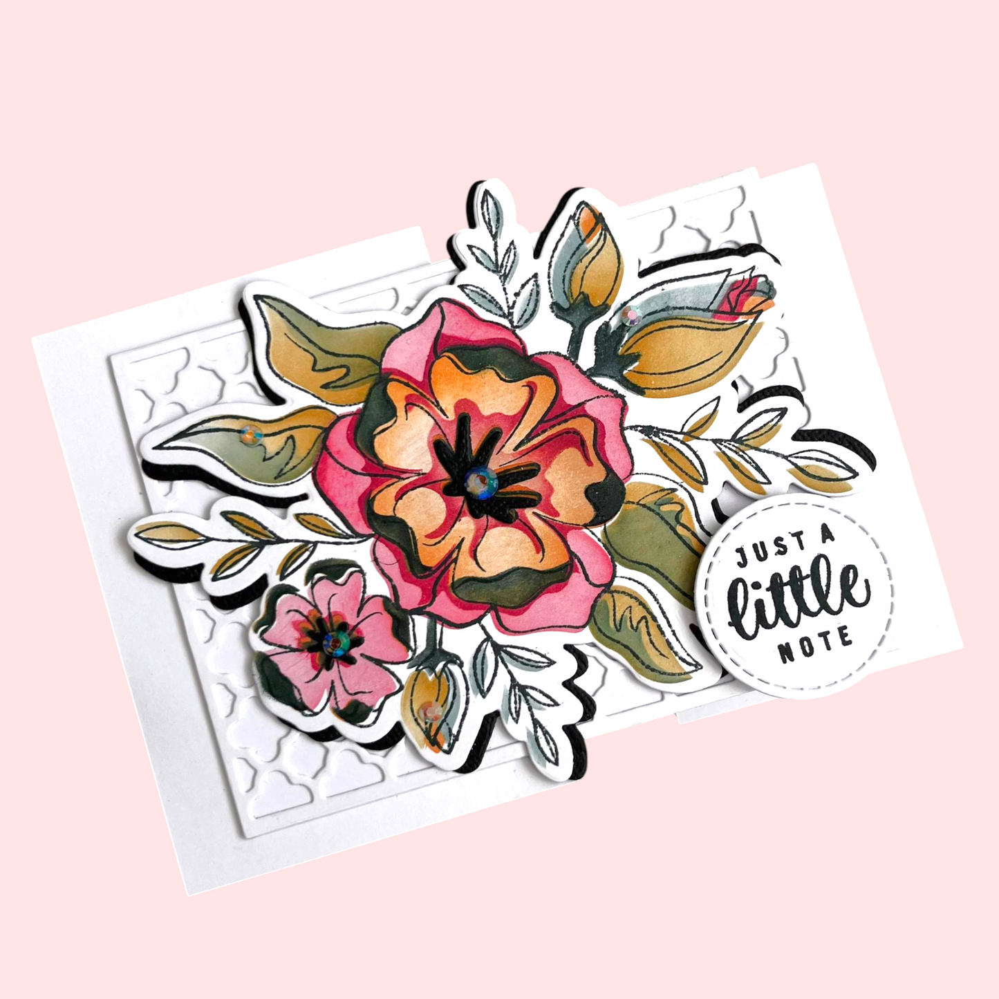 Lisa Horton Crafts Floral Wishes 5" x 7" Layering Stencil - 7 Layers