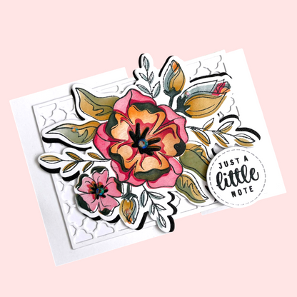 Lisa Horton Crafts Floral Wishes Trellis Die Set - 3 Dies