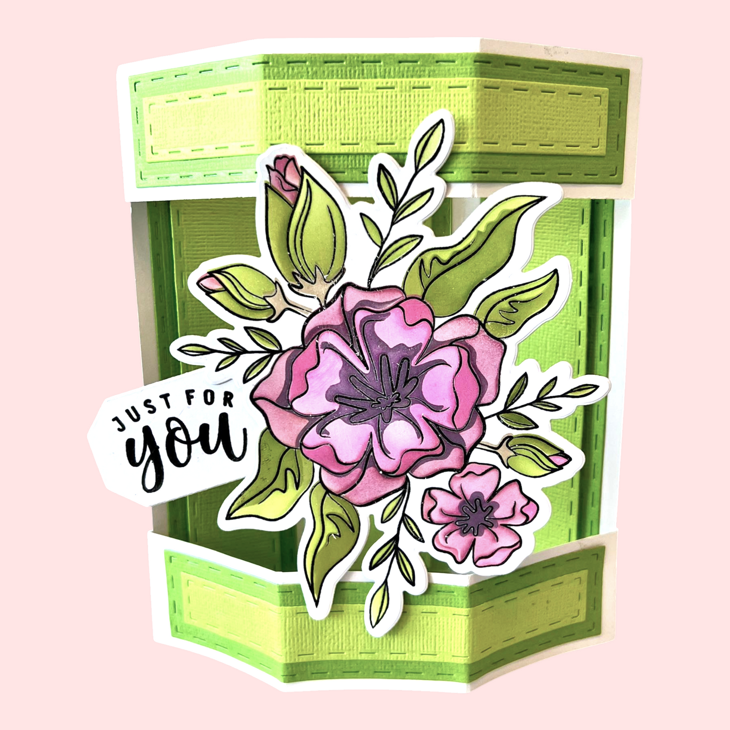 Lisa Horton Crafts Floral Wishes 5" x 7" Layering Stencil - 7 Layers