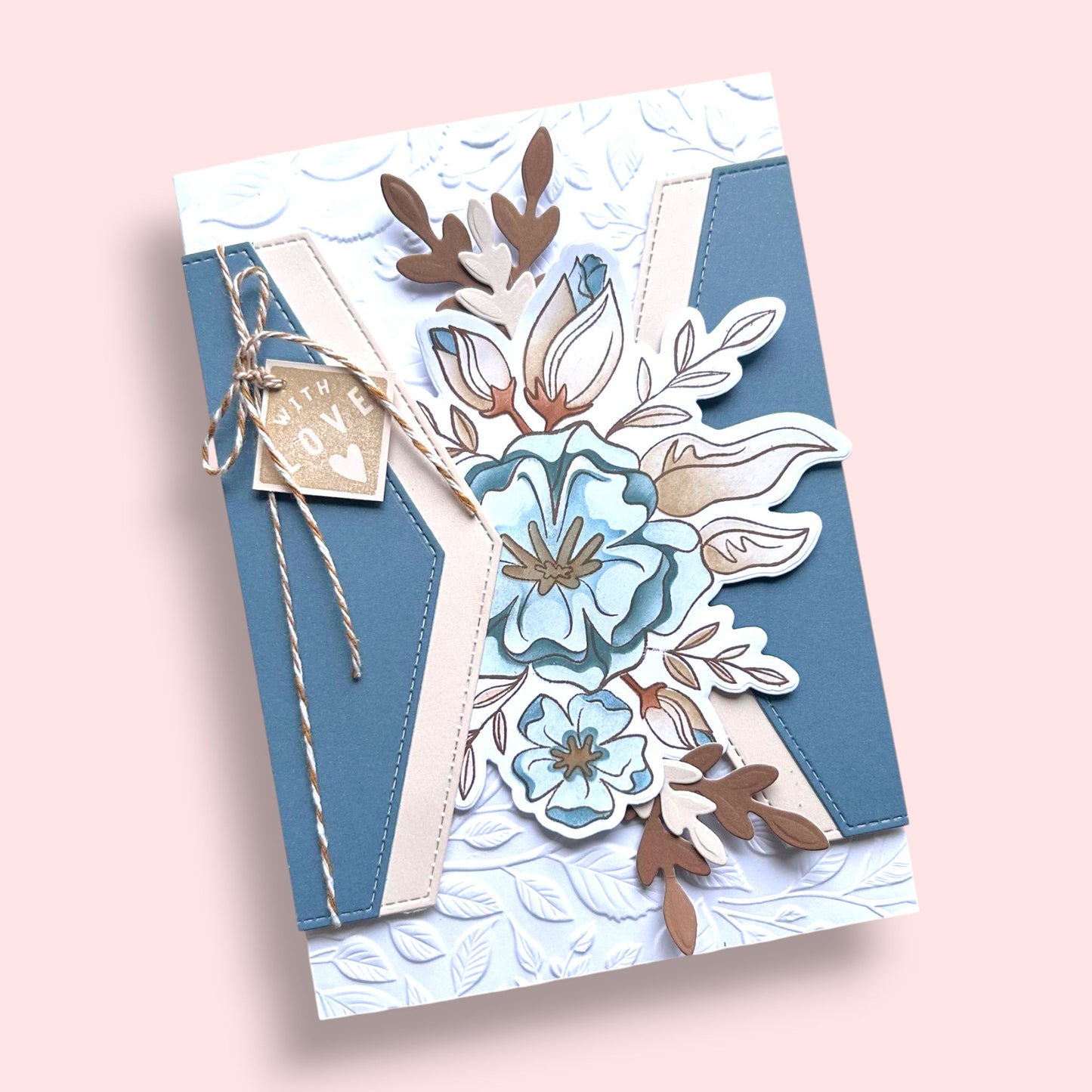 Lisa Horton Crafts Floral Wishes 5" x 7" 3D Embossing Folder