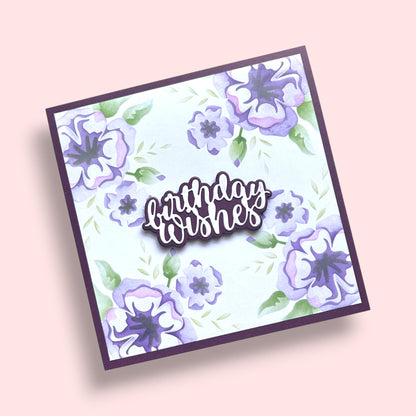 Lisa Horton Crafts Floral Wishes 5" x 7" 3D Embossing Folder
