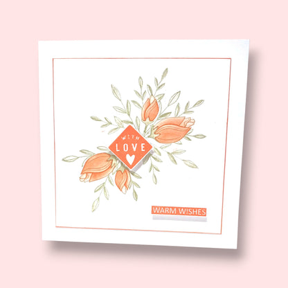 Lisa Horton Crafts Floral Wishes 5" x 7" 3D Embossing Folder