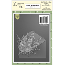 Lisa Horton Crafts Floribunda Petal Envelope A6 Embossing Folder with Die