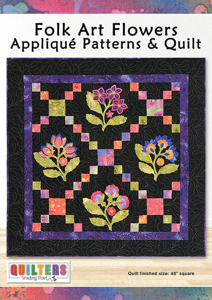 Quilter's Trading Post Folk Art Flowers Applique & Quilt Patterns