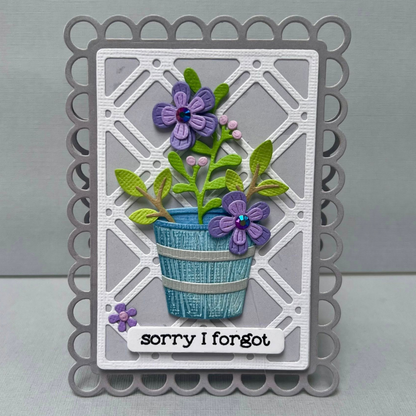 Spellbinders Garden Planter Dies from the Summertime Collection by Lisa Horton