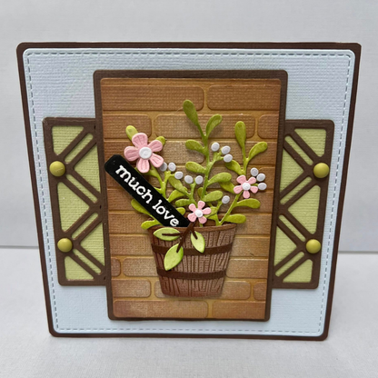 Spellbinders Garden Planter Dies from the Summertime Collection by Lisa Horton