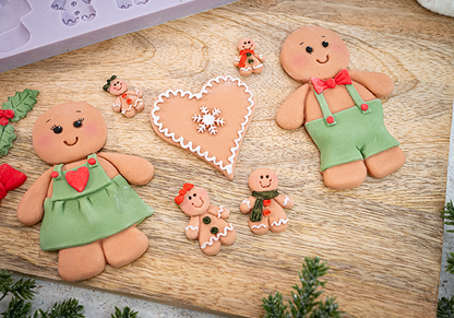 Karen Davies Sugarcraft Gingerbread Cookie Silicone Mould
