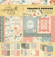 Graphic 45 Always & Forever 12" x 12" Collection Pack - 24 Double Sided Sheets