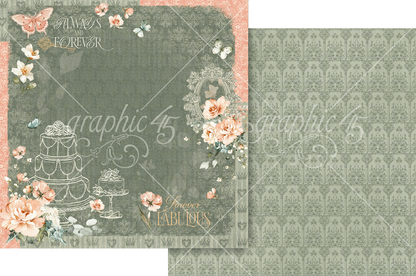 Graphic 45 Always & Forever 12" x 12" Collection Pack - 24 Double Sided Sheets