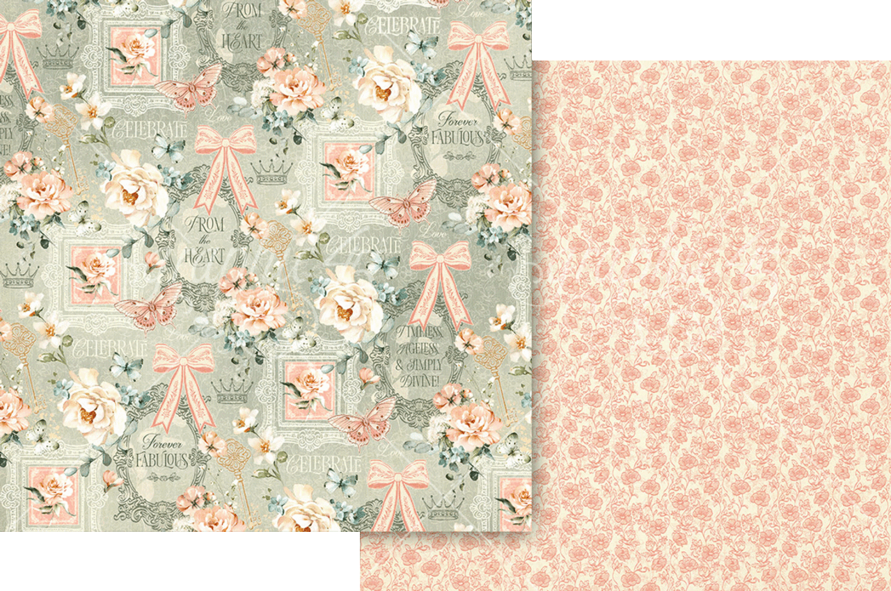 Graphic 45 Always & Forever 12" x 12" Collection Pack - 24 Double Sided Sheets