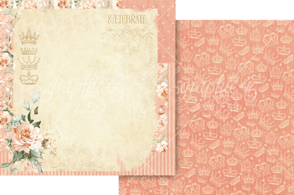 Graphic 45 Always & Forever 12" x 12" Collection Pack - 24 Double Sided Sheets