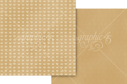 Graphic 45 Always & Forever 12" x 12" Collection Pack - 24 Double Sided Sheets