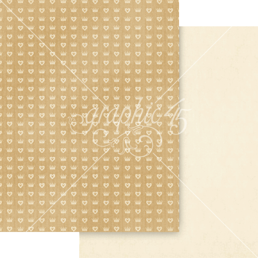 Graphic 45 Always & Forever 8.5" x 11" Patterns & Solids Pack - 16 Double Sided Sheets