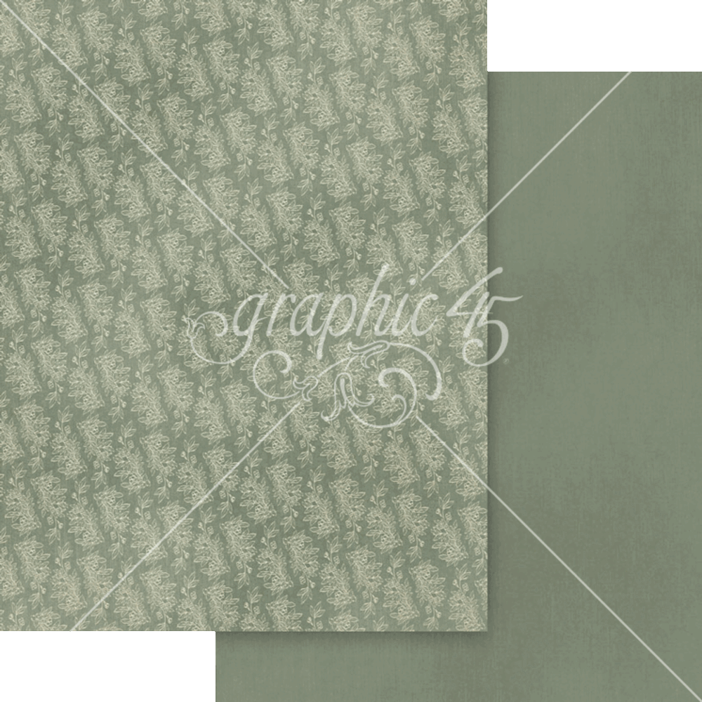 Graphic 45 Always & Forever 8.5" x 11" Patterns & Solids Pack - 16 Double Sided Sheets