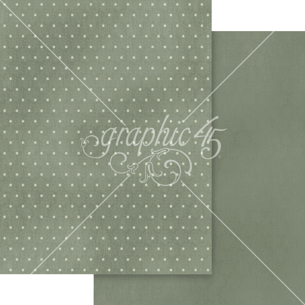 Graphic 45 Always & Forever 8.5" x 11" Patterns & Solids Pack - 16 Double Sided Sheets