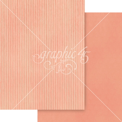 Graphic 45 Always & Forever 8.5" x 11" Patterns & Solids Pack - 16 Double Sided Sheets