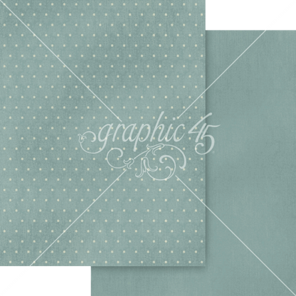 Graphic 45 Always & Forever 8.5" x 11" Patterns & Solids Pack - 16 Double Sided Sheets