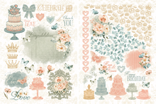 Graphic 45 Always & Forever 6" x 8" Rub - On Transfers