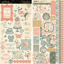 Graphic 45 Always & Forever Sticker Set - 2 x 6" x 12" Sheets