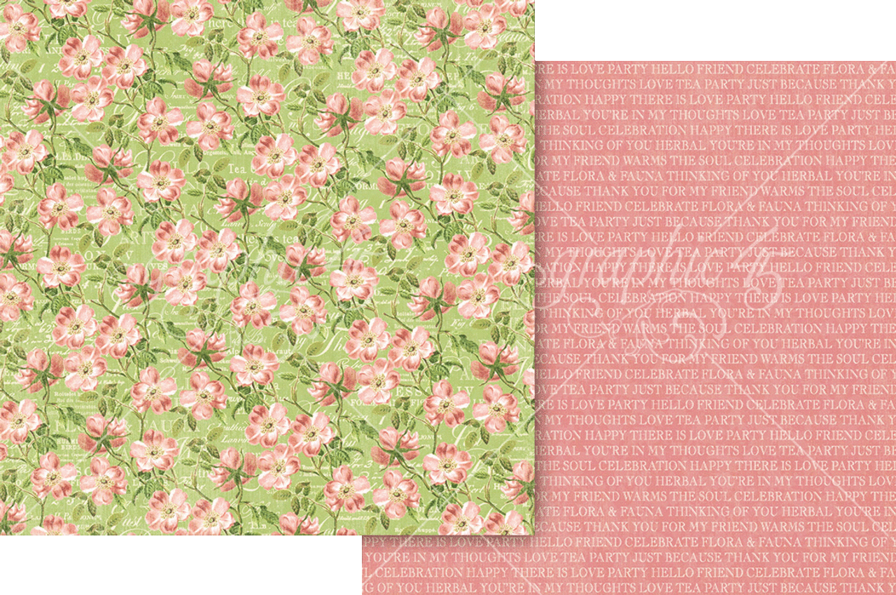 Graphic 45 Botanical Tea Keepsake Kit with Exclusive Metal Die-Set