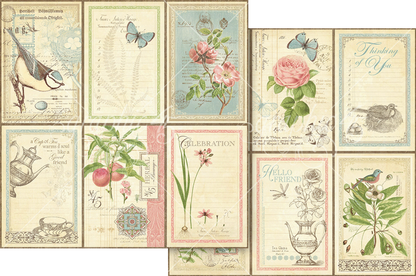 Graphic 45 Botanical Tea Keepsake Kit with Exclusive Metal Die-Set