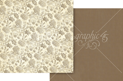 Graphic 45 Botanical Tea Keepsake Kit with Exclusive Metal Die-Set