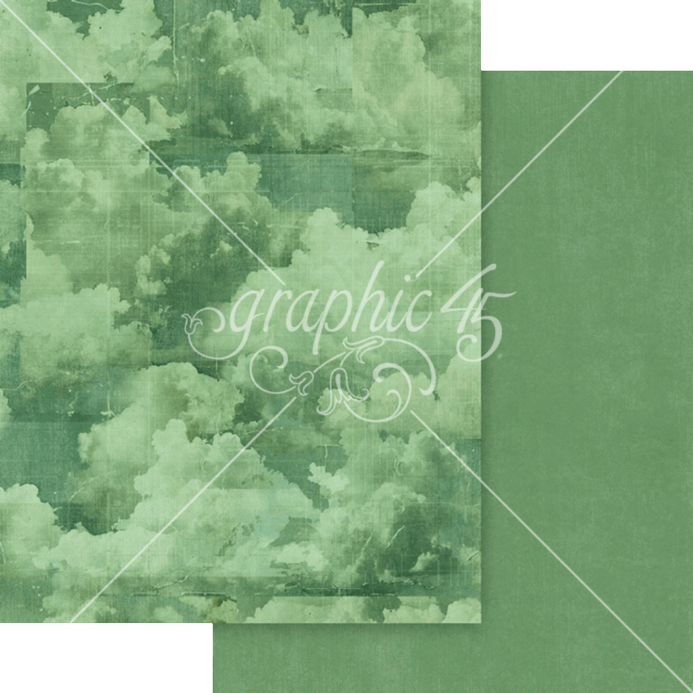 Graphic 45 Journaling Through Time 8.5" x 11" Patterns and Solids Pack - 16 Double Sided Sheets