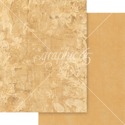 Graphic 45 Journaling Through Time 8.5" x 11" Patterns and Solids Pack - 16 Double Sided Sheets