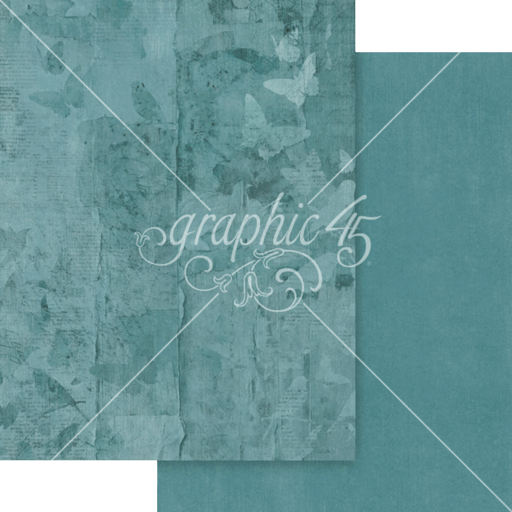 Graphic 45 Journaling Through Time 8.5" x 11" Patterns and Solids Pack - 16 Double Sided Sheets