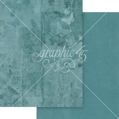 Graphic 45 Journaling Through Time 8.5" x 11" Patterns and Solids Pack - 16 Double Sided Sheets