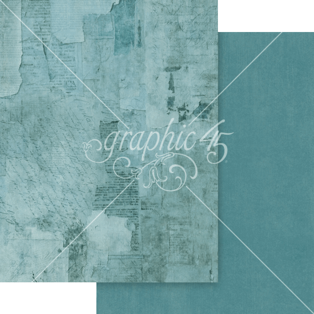 Graphic 45 Journaling Through Time 8.5" x 11" Patterns and Solids Pack - 16 Double Sided Sheets