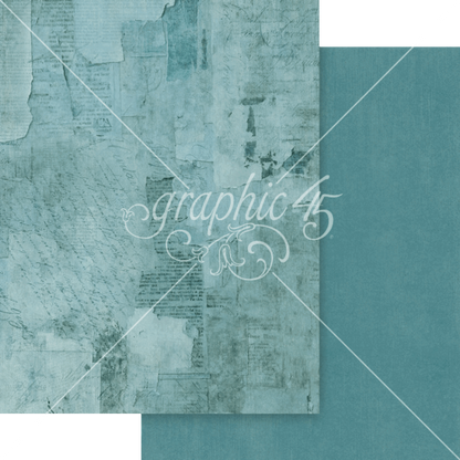 Graphic 45 Journaling Through Time 8.5" x 11" Patterns and Solids Pack - 16 Double Sided Sheets