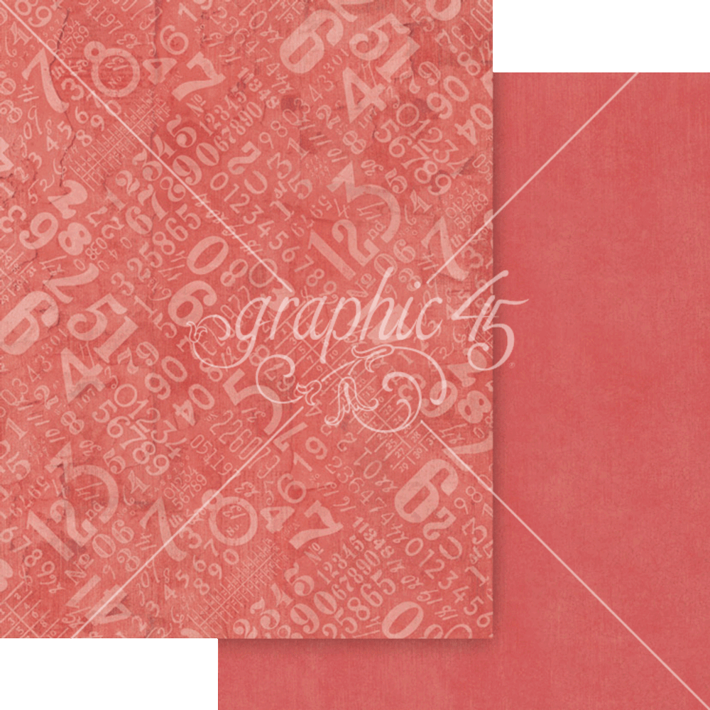 Graphic 45 Journaling Through Time 8.5" x 11" Patterns and Solids Pack - 16 Double Sided Sheets