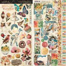 Graphic 45 Journaling Through Time Sticker Set - 2 x 6" x 12" Sheets