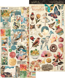 Graphic 45 Journaling Through Time Sticker Set - 2 x 6" x 12" Sheets