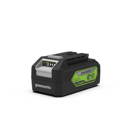 Greenworks 48V 36cm Cordless Lawnmower with 2 x 2Ah Batteries & Twin Charger