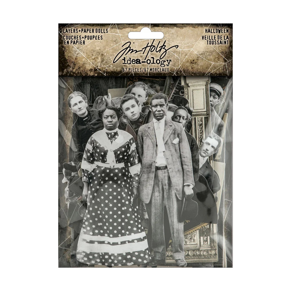 Tim Holtz Halloween Layers & Paper Dolls - 67 Pieces