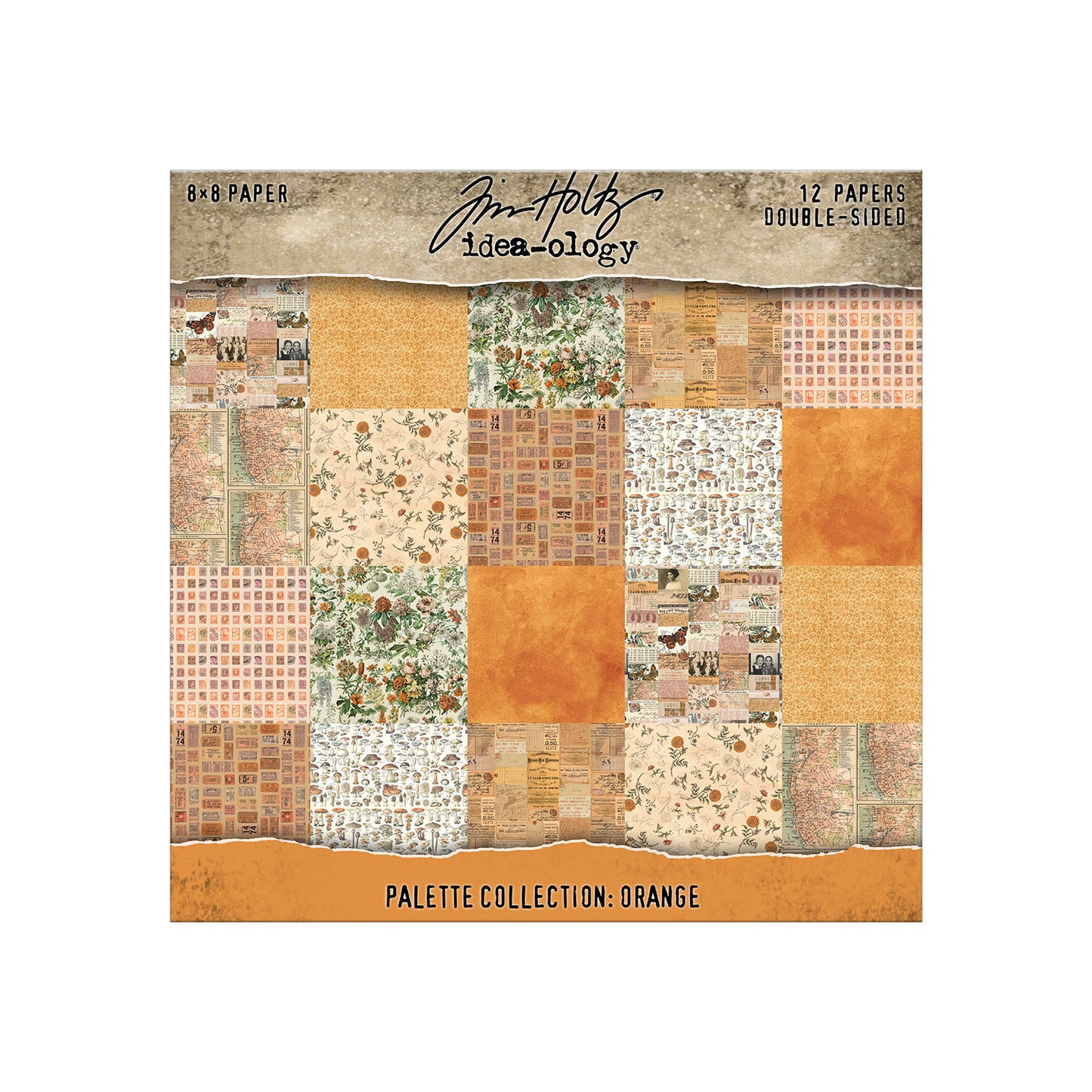 Tim Holtz Idea-ology - Palette Collection: Orange (8"x8")