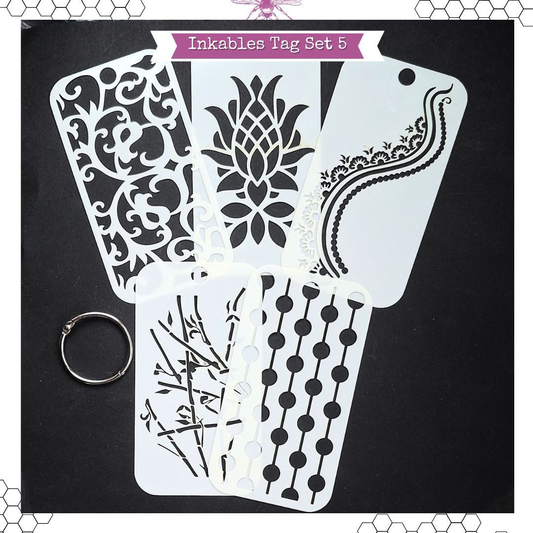 Bee Crafty Inkables Tag Set #5