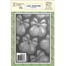 Lisa Horton Crafts Jingle Bells 5" x 7" 3D Embossing Folder