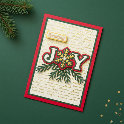 Spellbinders x Lisa Horton Crafts Snowflake Joy Stamp & Die Set