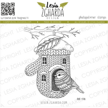 Lesia Zgharda Knitted Glove House Stamp