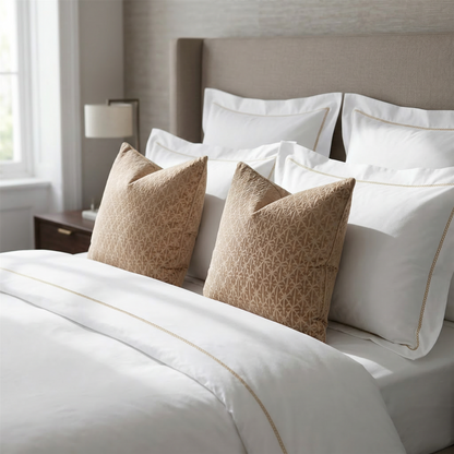 Luxury Living Temple Cushions 18" x 18" (2 Pack) | Soft Filled Cushions with Removable Covers