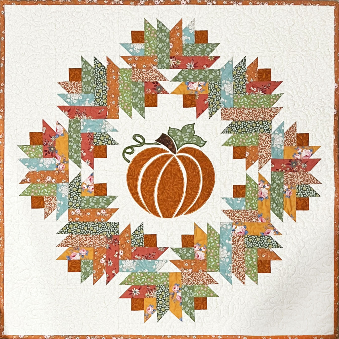 Quilter's Trading Post Log Cabin Wreath Quilt Pattern